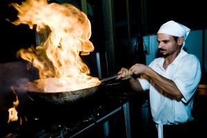Bocconcini di pollo flambè
